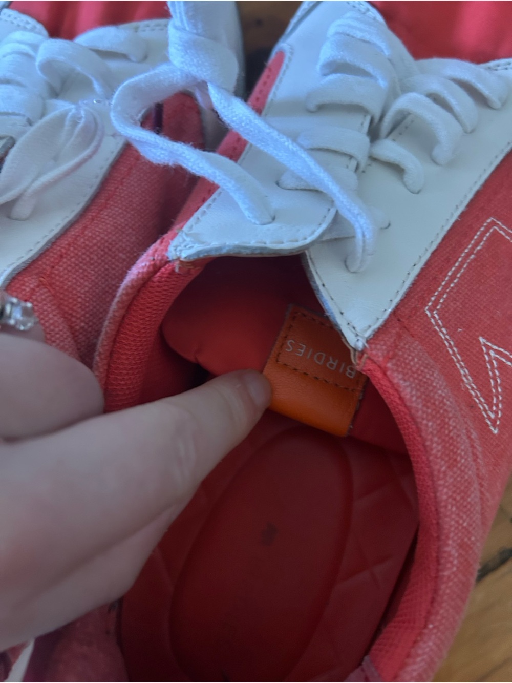Birdies Roadrunner Women's Sneakers, Orange & Cream Color Size 10 - Picture 6 of 8